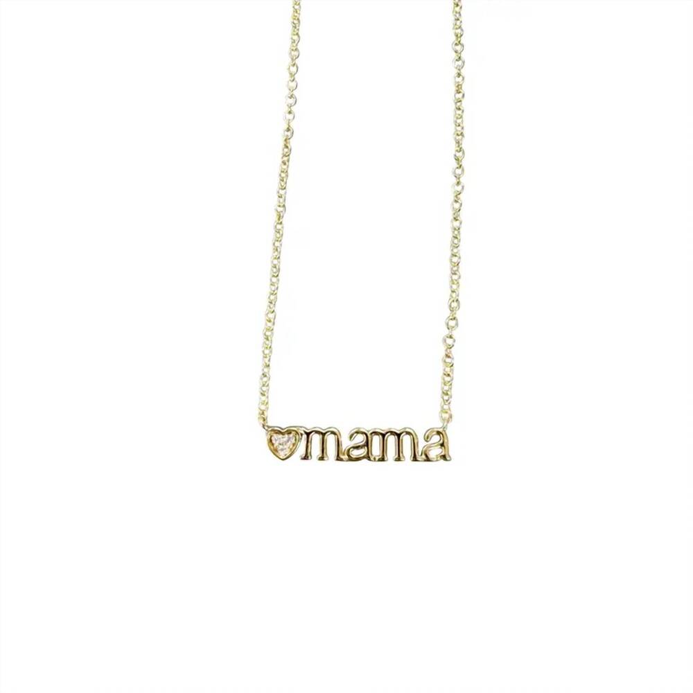 NEW GEMELLI women's mama necklace in gold